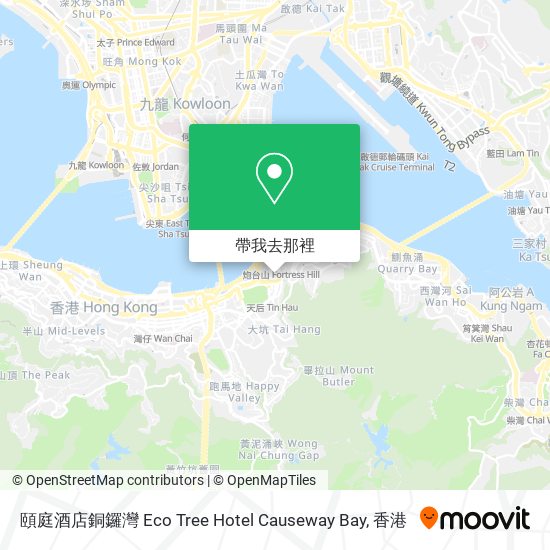 頤庭酒店銅鑼灣 Eco Tree Hotel Causeway Bay地圖