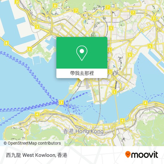 西九龍 West Kowloon地圖
