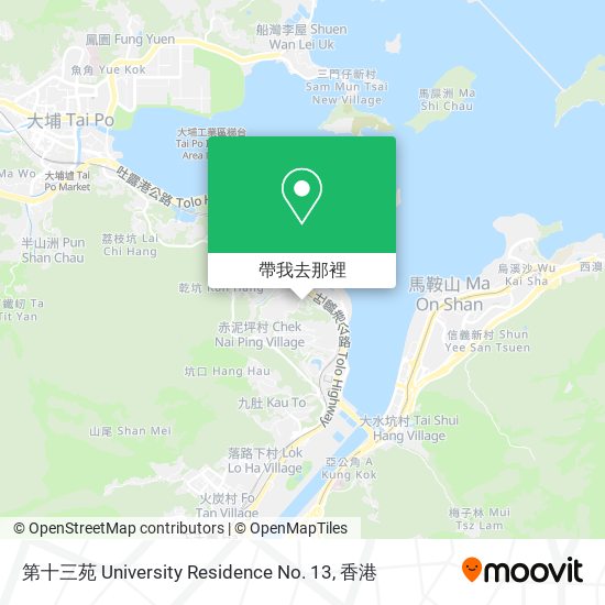 第十三苑 University Residence No. 13地圖