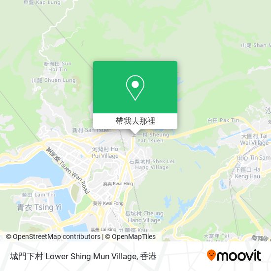 城門下村 Lower Shing Mun Village地圖