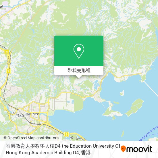 香港教育大學教學大樓D4 the Education University Of Hong Kong Academic Building D4地圖