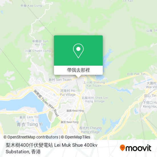 梨木樹400仟伏變電站 Lei Muk Shue 400kv Substation地圖