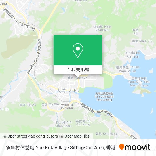 魚角村休憩處 Yue Kok Village Sitting-Out Area地圖