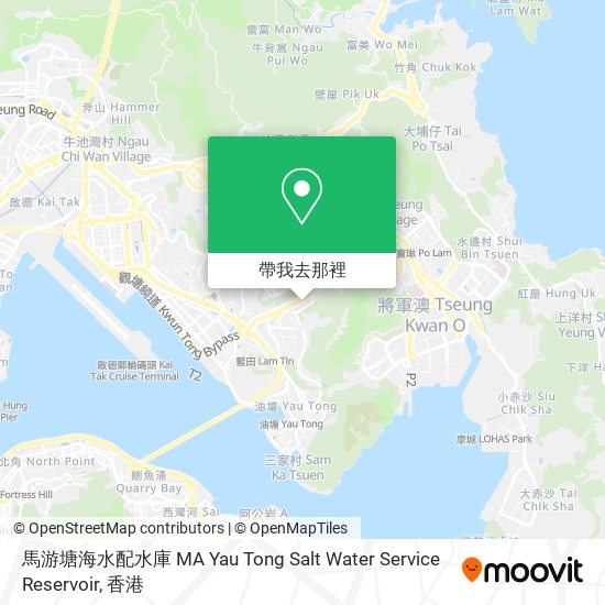 馬游塘海水配水庫 MA Yau Tong Salt Water Service Reservoir地圖