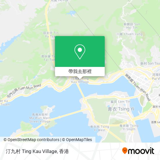 汀九村 Ting Kau Village地圖