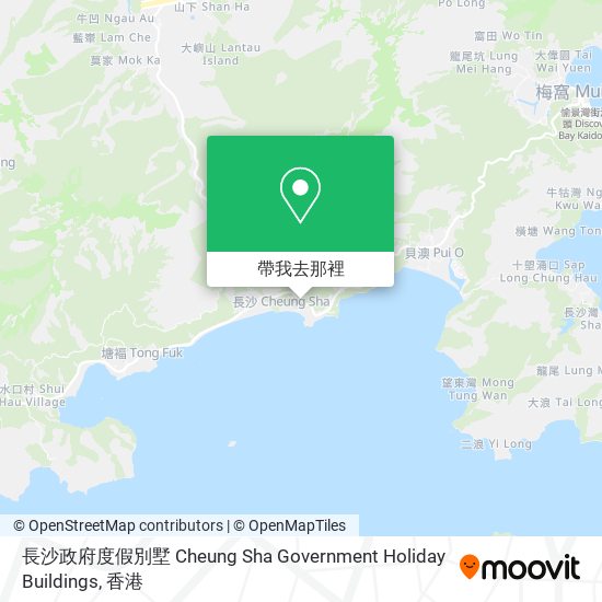 長沙政府度假別墅 Cheung Sha Government Holiday Buildings地圖