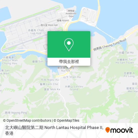 北大嶼山醫院第二期 North Lantau Hospital Phase II地圖