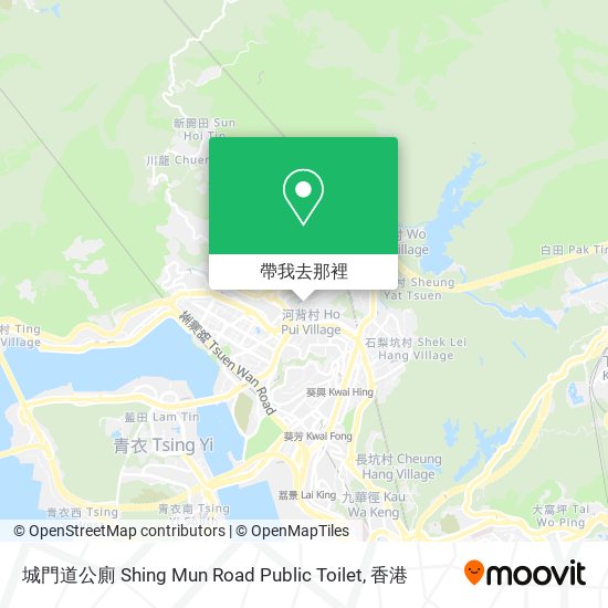 城門道公廁 Shing Mun Road Public Toilet地圖