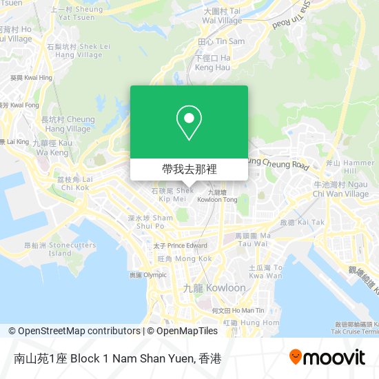 南山苑1座 Block 1 Nam Shan Yuen地圖