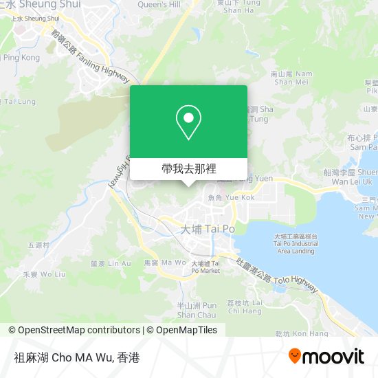 祖麻湖 Cho MA Wu地圖
