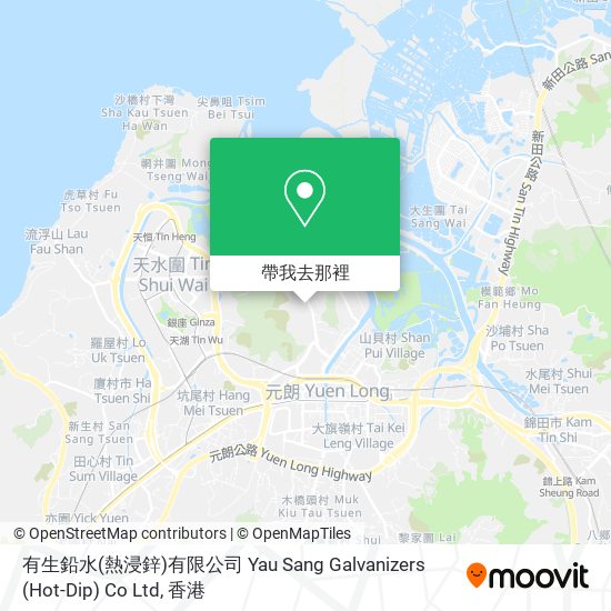 有生鉛水(熱浸鋅)有限公司  Yau Sang Galvanizers (Hot-Dip) Co Ltd地圖