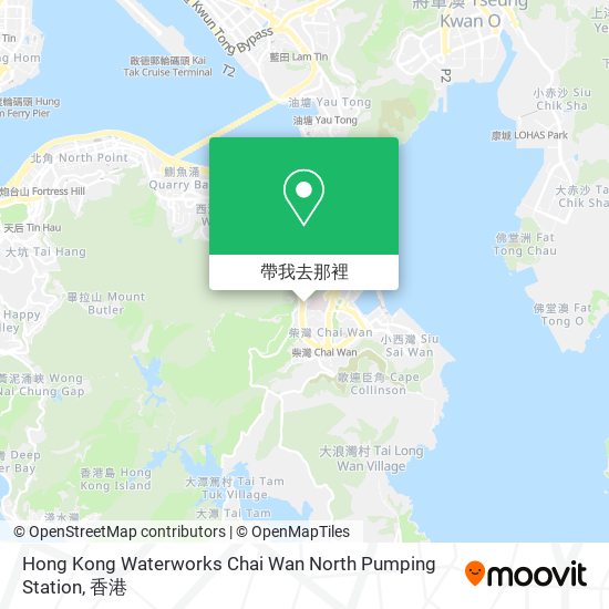 Hong Kong Waterworks Chai Wan North Pumping Station地圖