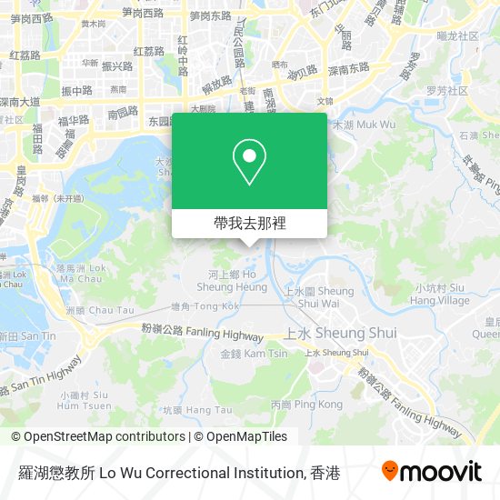 羅湖懲教所 Lo Wu Correctional Institution地圖