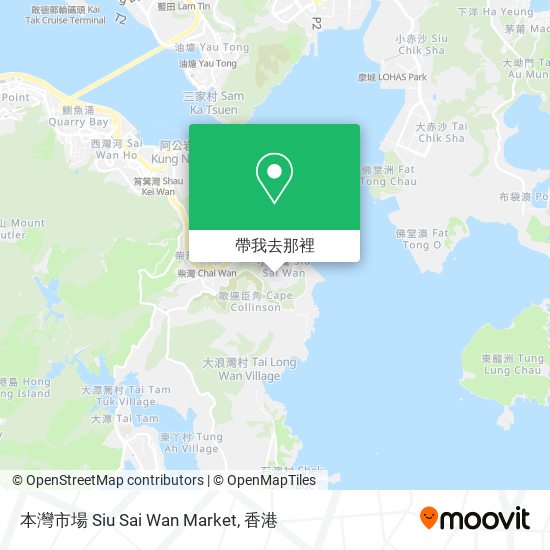 本灣市場 Siu Sai Wan Market地圖