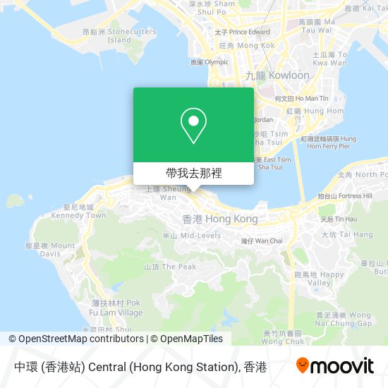 中環 (香港站) Central (Hong Kong Station)地圖