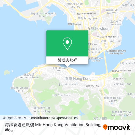 港鐵香港通風樓 Mtr Hong Kong Ventilation Building地圖
