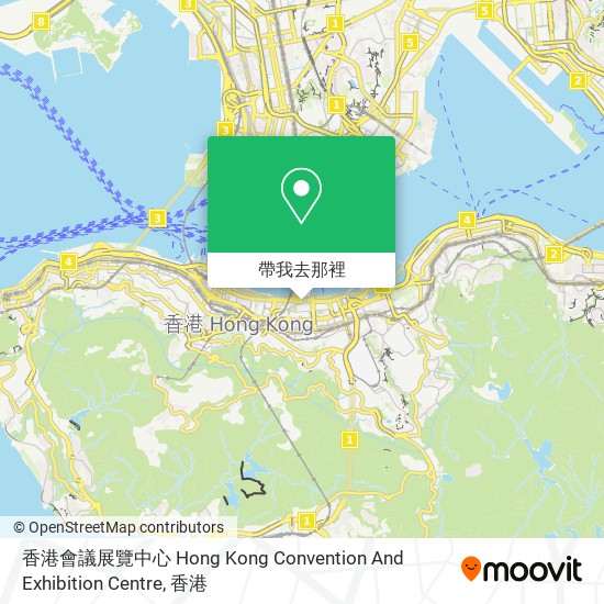 香港會議展覽中心 Hong Kong Convention And Exhibition Centre地圖
