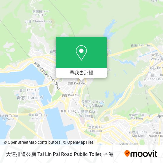大連排道公廁 Tai Lin Pai Road Public Toilet地圖