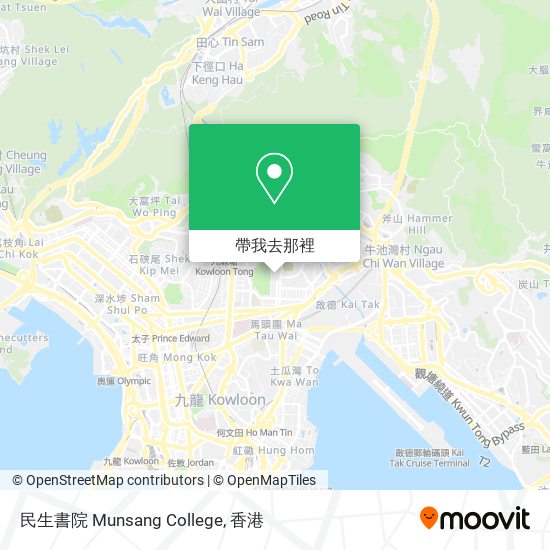 民生書院 Munsang College地圖