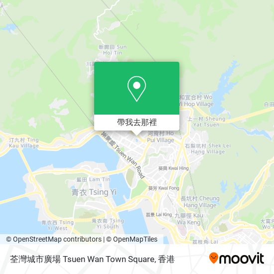 荃灣城市廣場 Tsuen Wan Town Square地圖