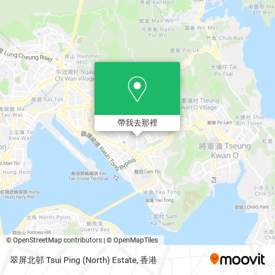 翠屏北邨 Tsui Ping (North) Estate地圖