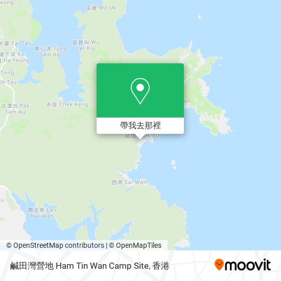 鹹田灣營地 Ham Tin Wan Camp Site地圖