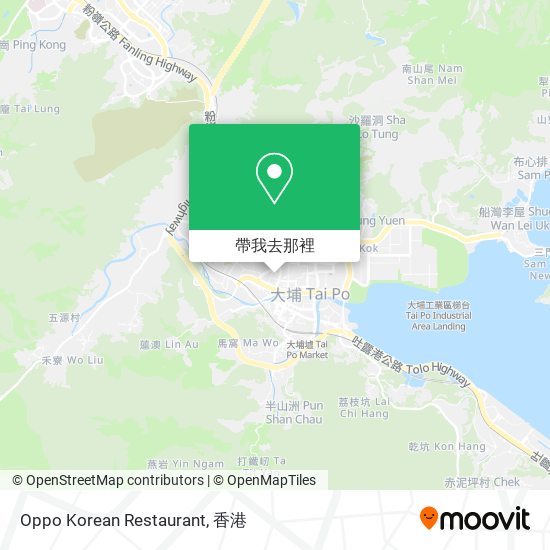 Oppo Korean Restaurant地圖