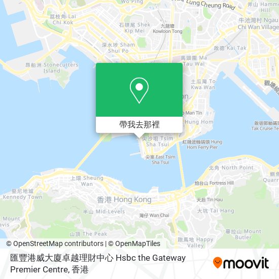 匯豐港威大廈卓越理財中心 Hsbc the Gateway Premier Centre地圖