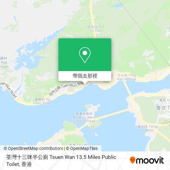 荃灣十三咪半公廁 Tsuen Wan 13.5 Miles Public Toilet地圖
