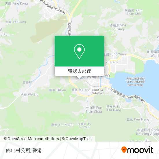 錦山村公所地圖
