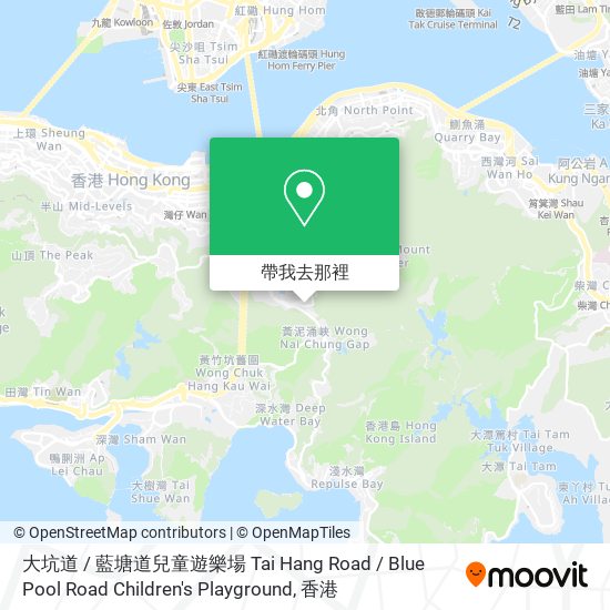 大坑道 / 藍塘道兒童遊樂場 Tai Hang Road / Blue Pool Road Children's Playground地圖