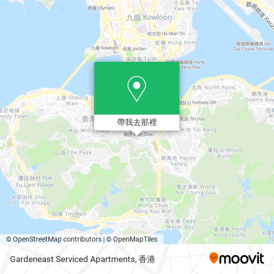 Gardeneast Serviced Apartments地圖