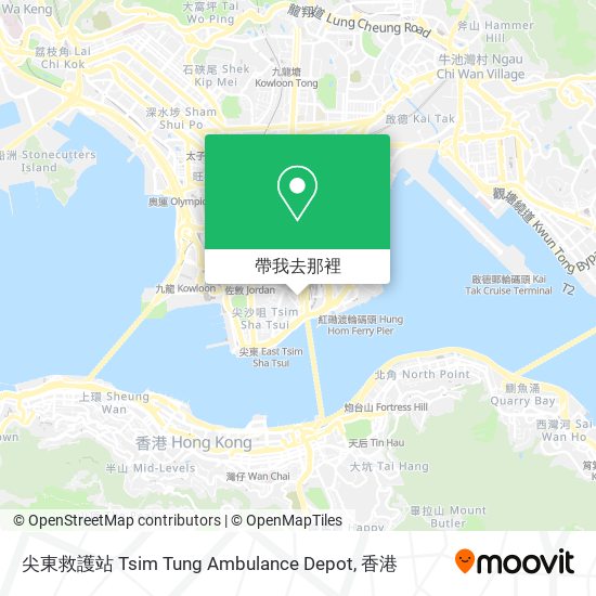 尖東救護站 Tsim Tung Ambulance Depot地圖