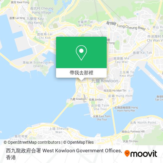 西九龍政府合署 West Kowloon Government Offices地圖