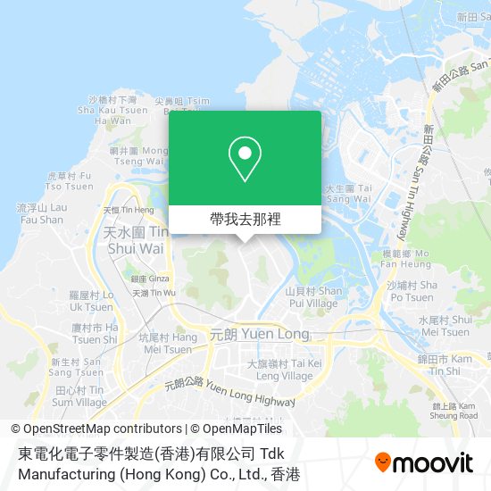 東電化電子零件製造(香港)有限公司 Tdk Manufacturing (Hong Kong) Co., Ltd.地圖