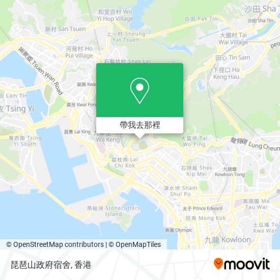 琵琶山政府宿舍地圖
