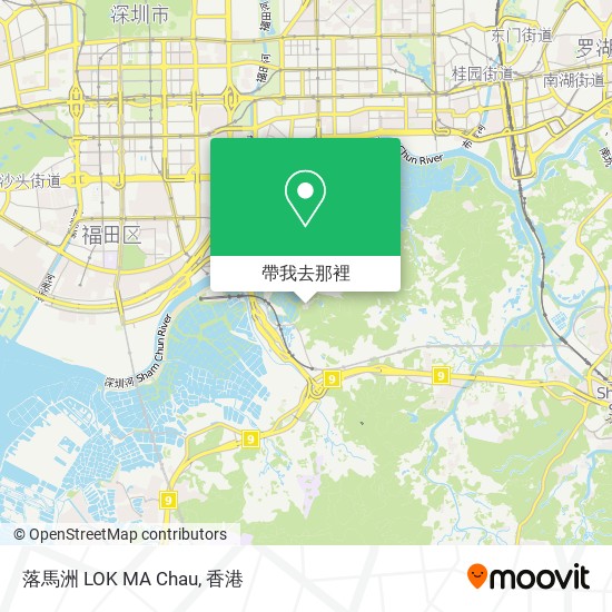 落馬洲 LOK MA Chau地圖