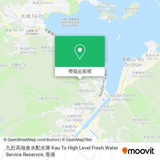 九肚高地食水配水庫 Kau To High Level Fresh Water Service Reservoir地圖