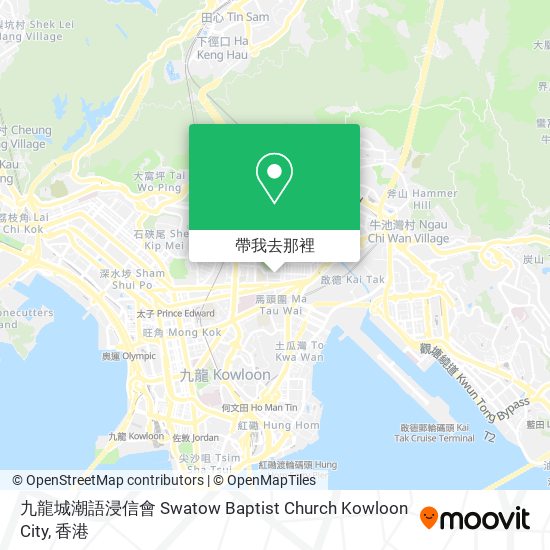 九龍城潮語浸信會 Swatow Baptist Church Kowloon City地圖