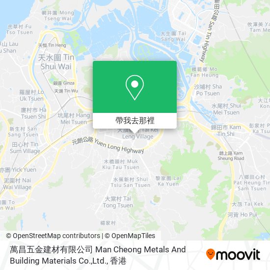 萬昌五金建材有限公司 Man Cheong Metals And Building Materials Co.,Ltd.地圖