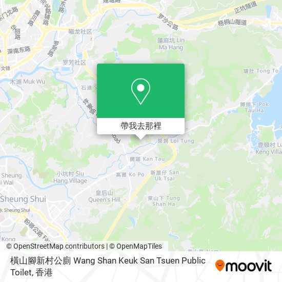 橫山腳新村公廁 Wang Shan Keuk San Tsuen Public Toilet地圖