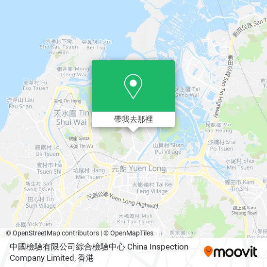 中國檢驗有限公司綜合檢驗中心 China Inspection Company Limited地圖