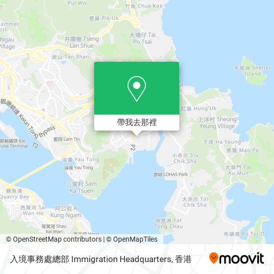 入境事務處總部 Immigration Headquarters地圖