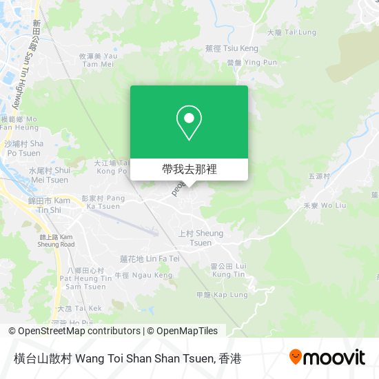 橫台山散村 Wang Toi Shan Shan Tsuen地圖