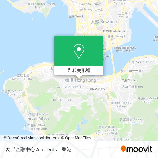 友邦金融中心 Aia Central地圖