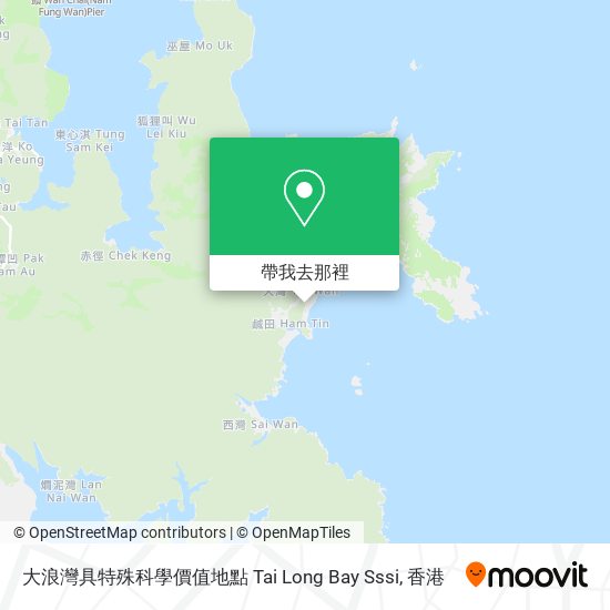 大浪灣具特殊科學價值地點 Tai Long Bay Sssi地圖