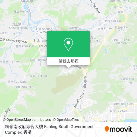 粉嶺南政府綜合大樓 Fanling South Government Complex地圖