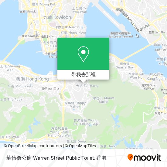 華倫街公廁 Warren Street Public Toilet地圖