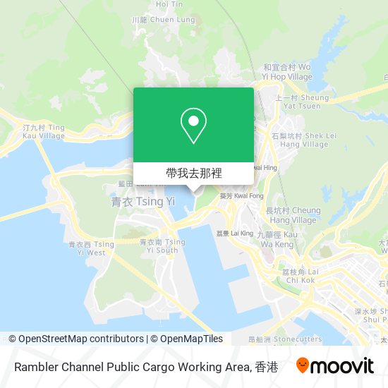 Rambler Channel Public Cargo Working Area地圖