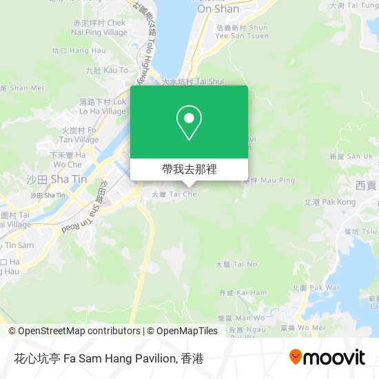花心坑亭 Fa Sam Hang Pavilion地圖